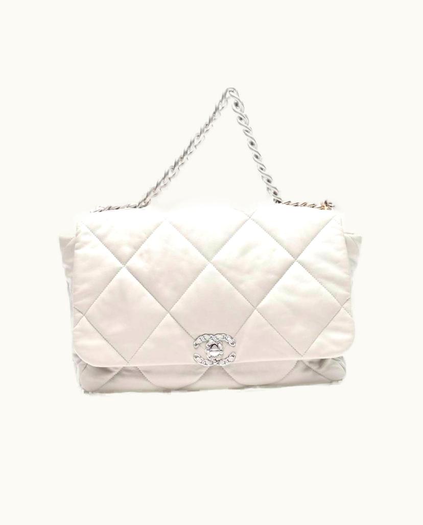 Chanel Chanel Women's 19 Bag Leather In Grey