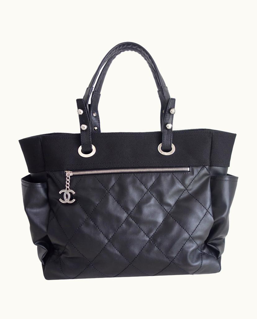 Chanel Chanel Women's Paris Biarritz Tote Leather In Black