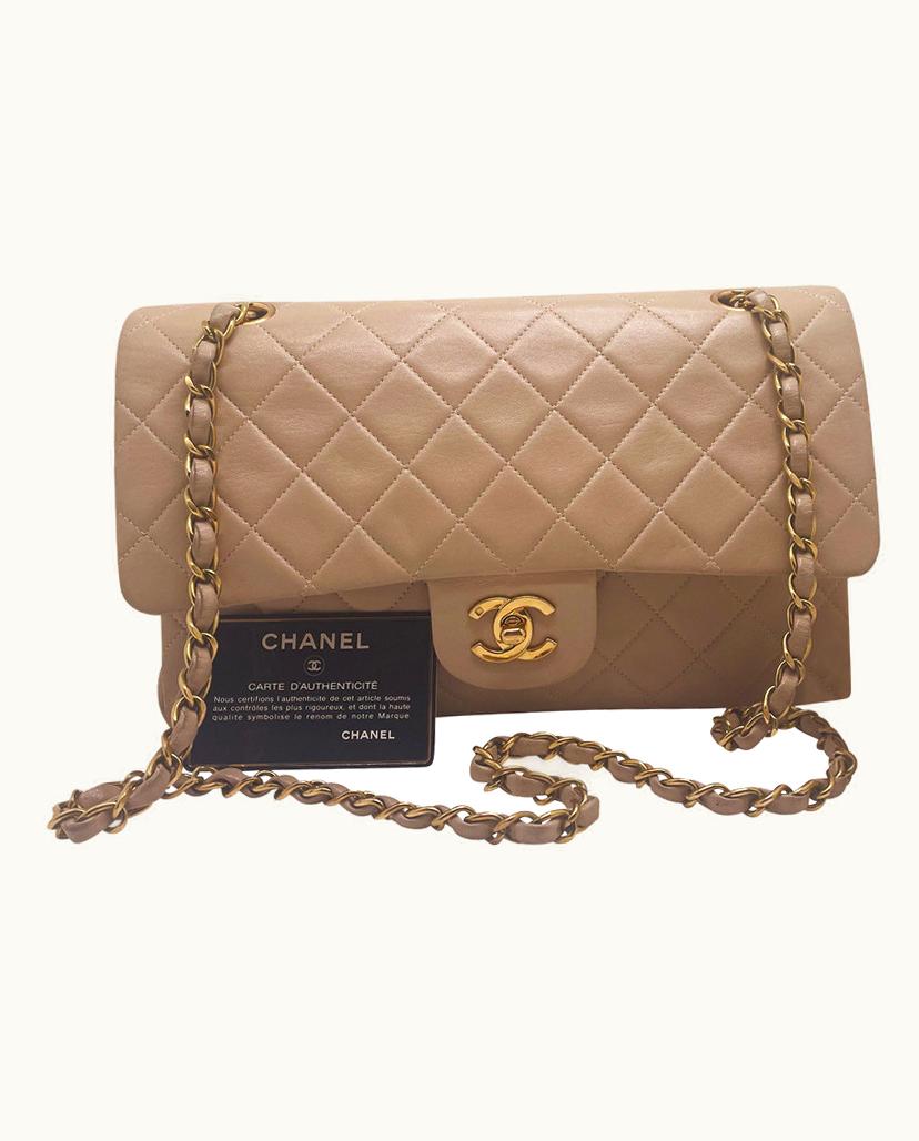 Chanel Chanel Women's Flap Bag Mini Leather In Beige