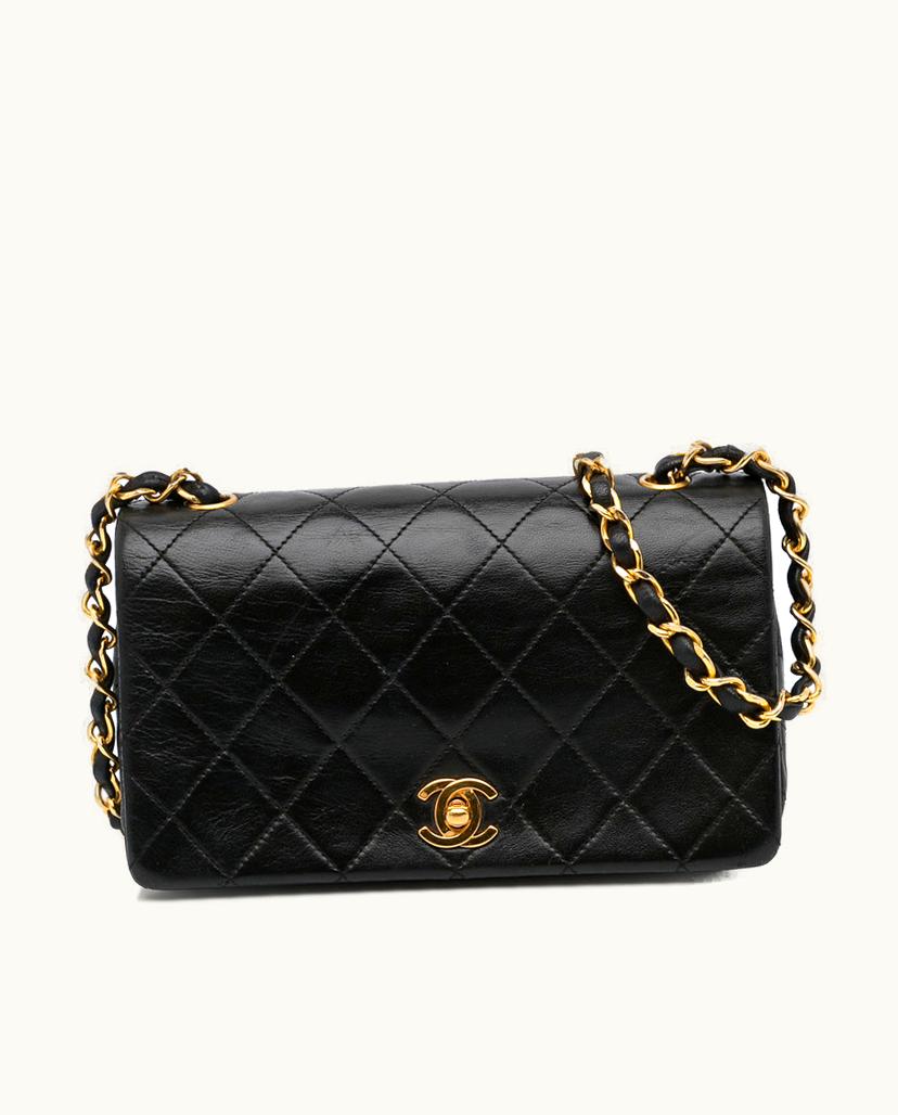 Chanel Chanel CC Matelasse Leather Crossbody Bag Black