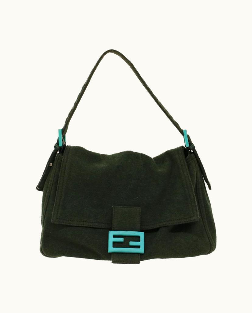 Fendi Fendi Women's Mamma Baguette Cotton In Green