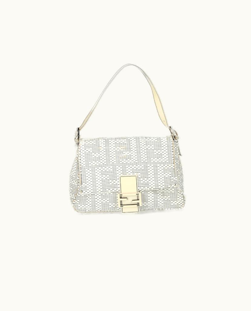 Fendi Fendi Women's Shoulder Bag Patent Leather In White