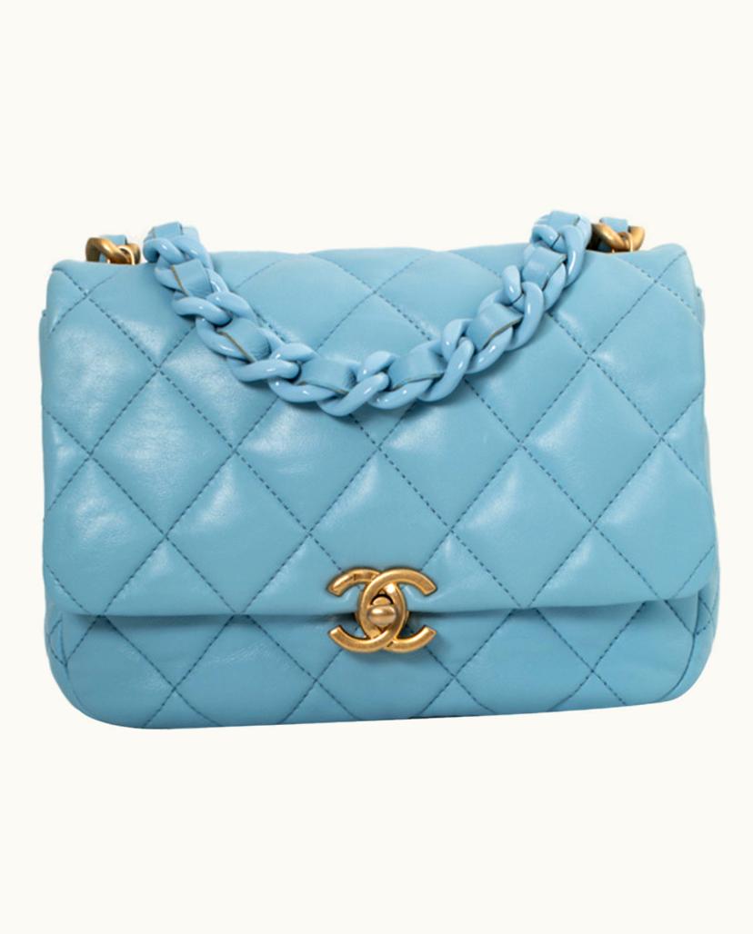 Chanel Chanel Chanel 19 Women's Leather Shoulder Bag in Blue
