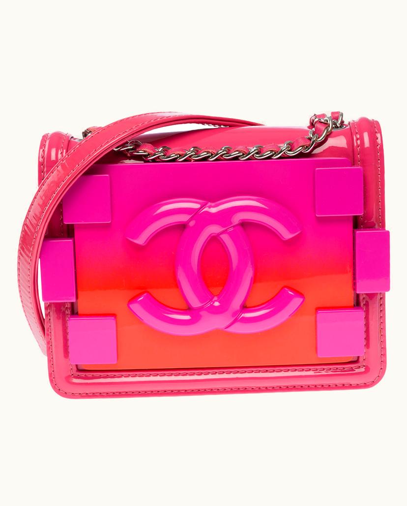 Chanel Chanel Women's Classic Flap Bag Mini Square Patent Leather In Pink