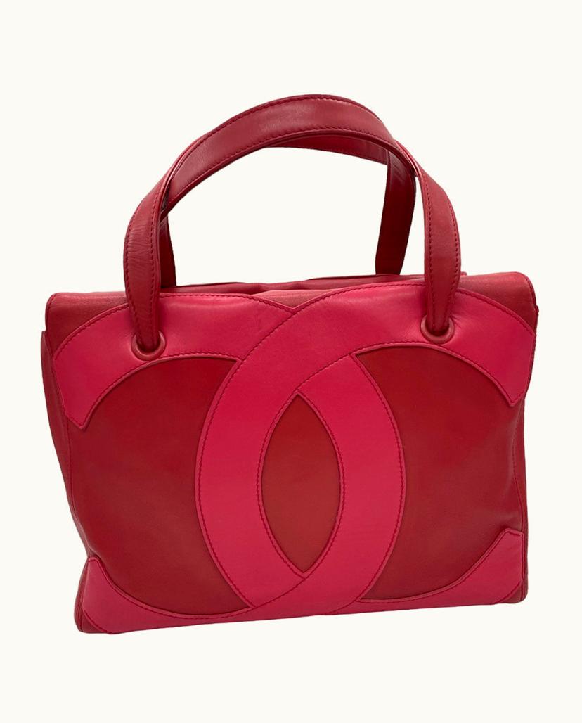 Chanel Chanel Vintage Shopping Tote Leather In Red