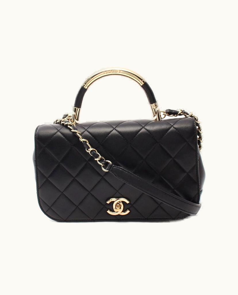 Chanel Chanel Women's Top Handle Flap Bag In Black