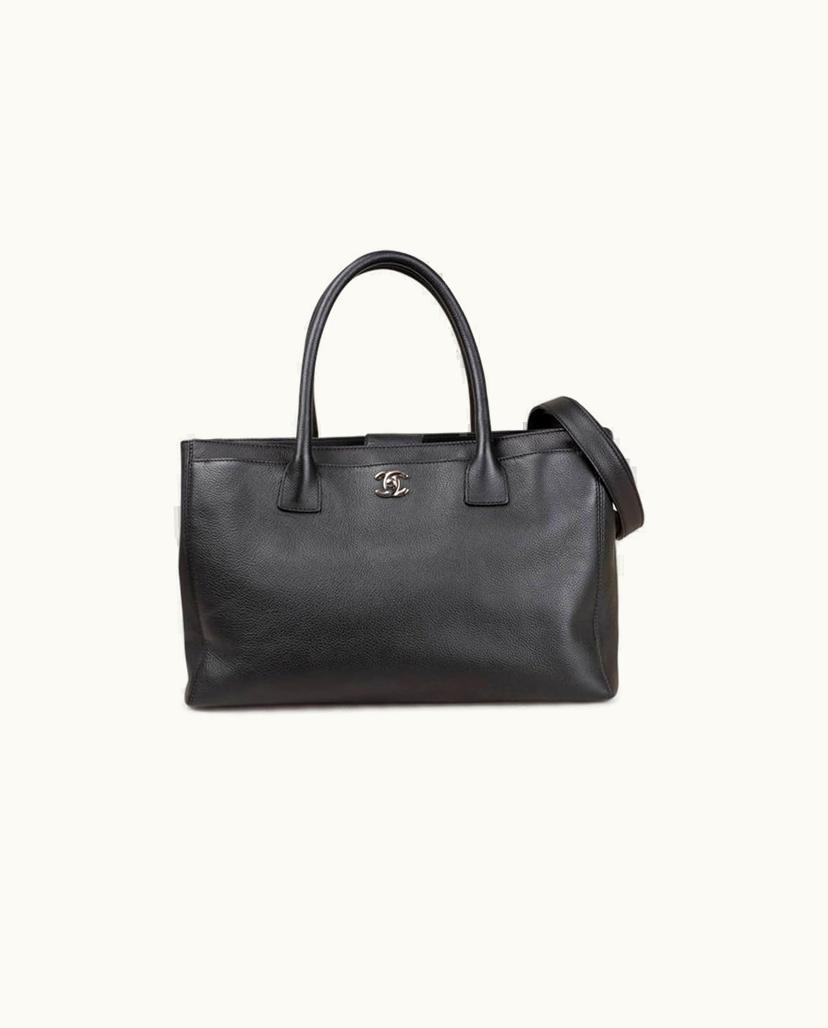 Chanel CHANEL Caviar Executive Tote Bag Leather In Black