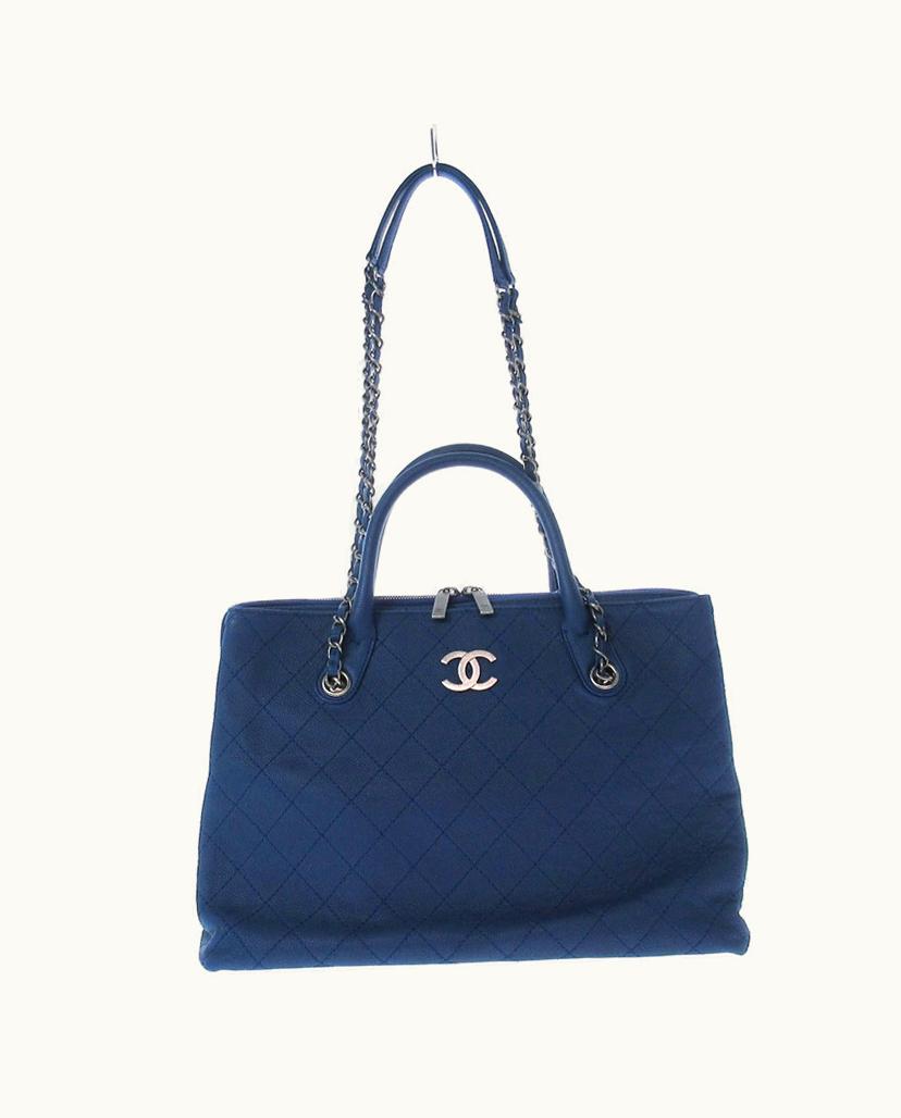 Chanel Chanel Matelassé Blue Caviar Skin Shoulder Bag