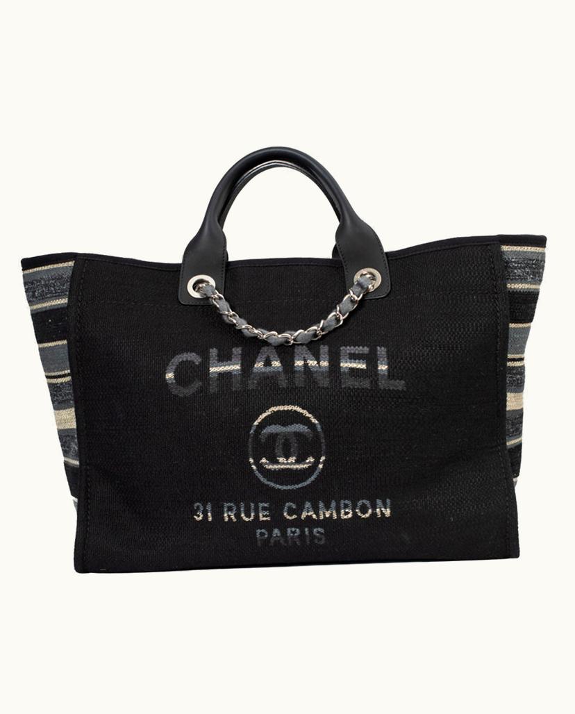 Chanel Chanel Women's Deauville Cotton In Black