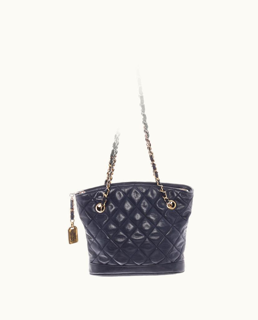 Chanel Chanel Women's Shopping Tote In Blue Leather