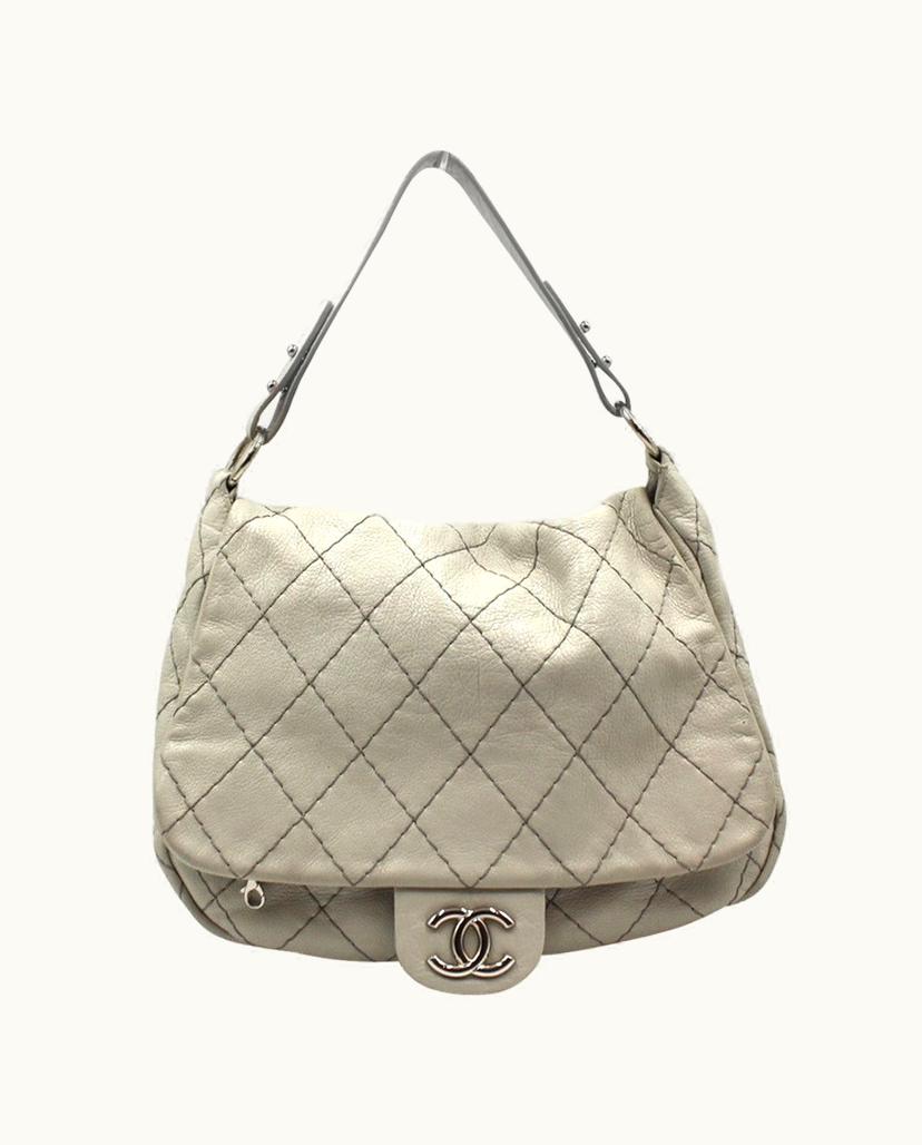 Chanel Chanel Women's Flap Bag Ice Caviar Leather In Silver