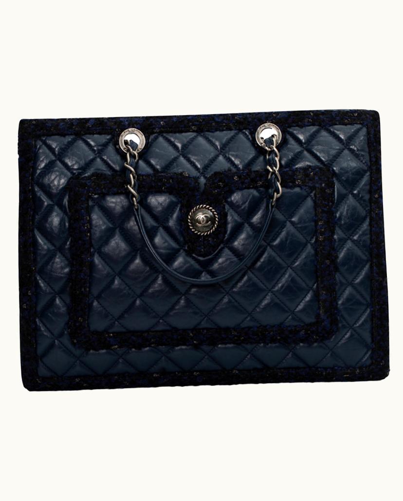 Chanel Chanel Grand Shopping Leather Tote Blue