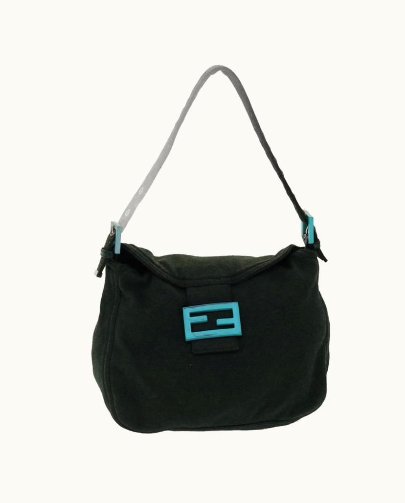 Fendi Fendi Women's Mamma Baguette Canvas In Khaki