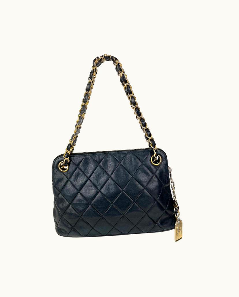 Chanel Chanel Mini Shoulder Bag Quilted Lambskin Black