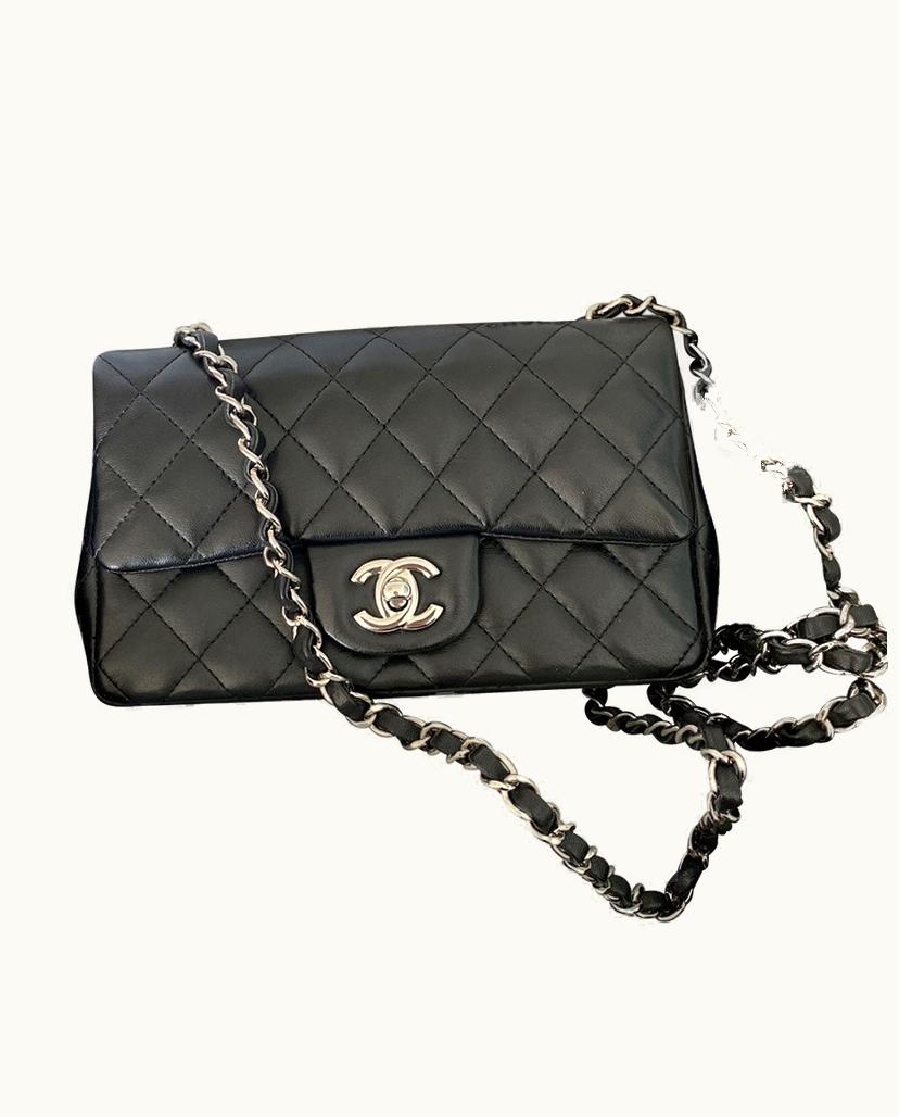 Chanel Chanel Flap Bag Mini Leather Black Luxe