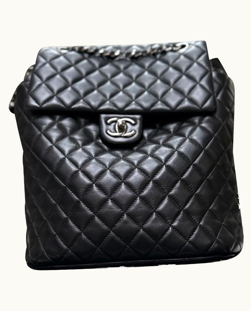 Chanel Chanel Timeless Urban Spirit Backpack Lambskin Leather Black