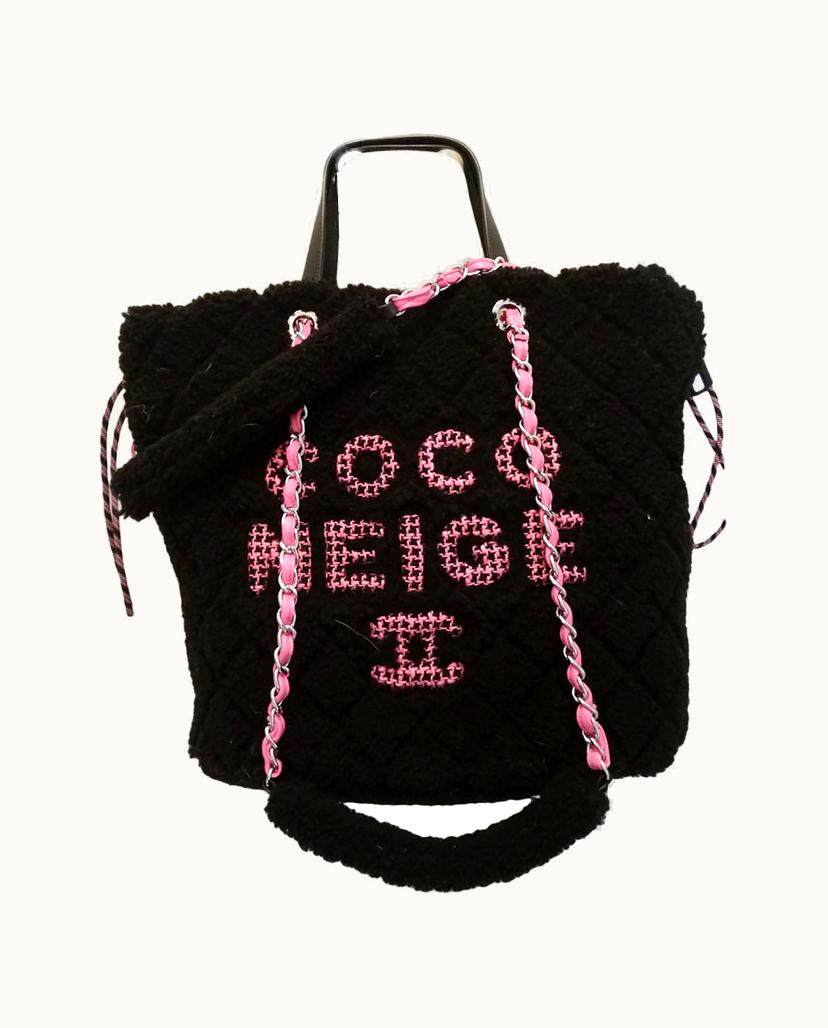 Chanel Chanel Women's Tote Bag Fur In Black