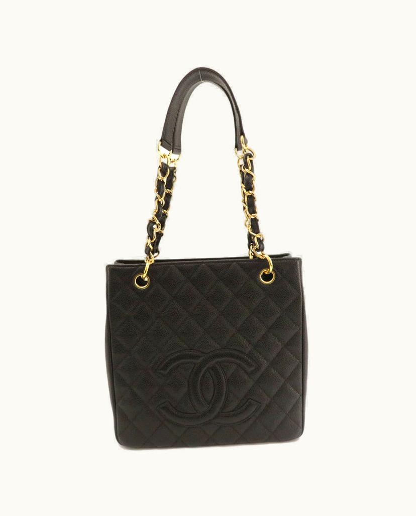 Chanel Chanel PST Petite Shopping Tote Black Caviar Leather