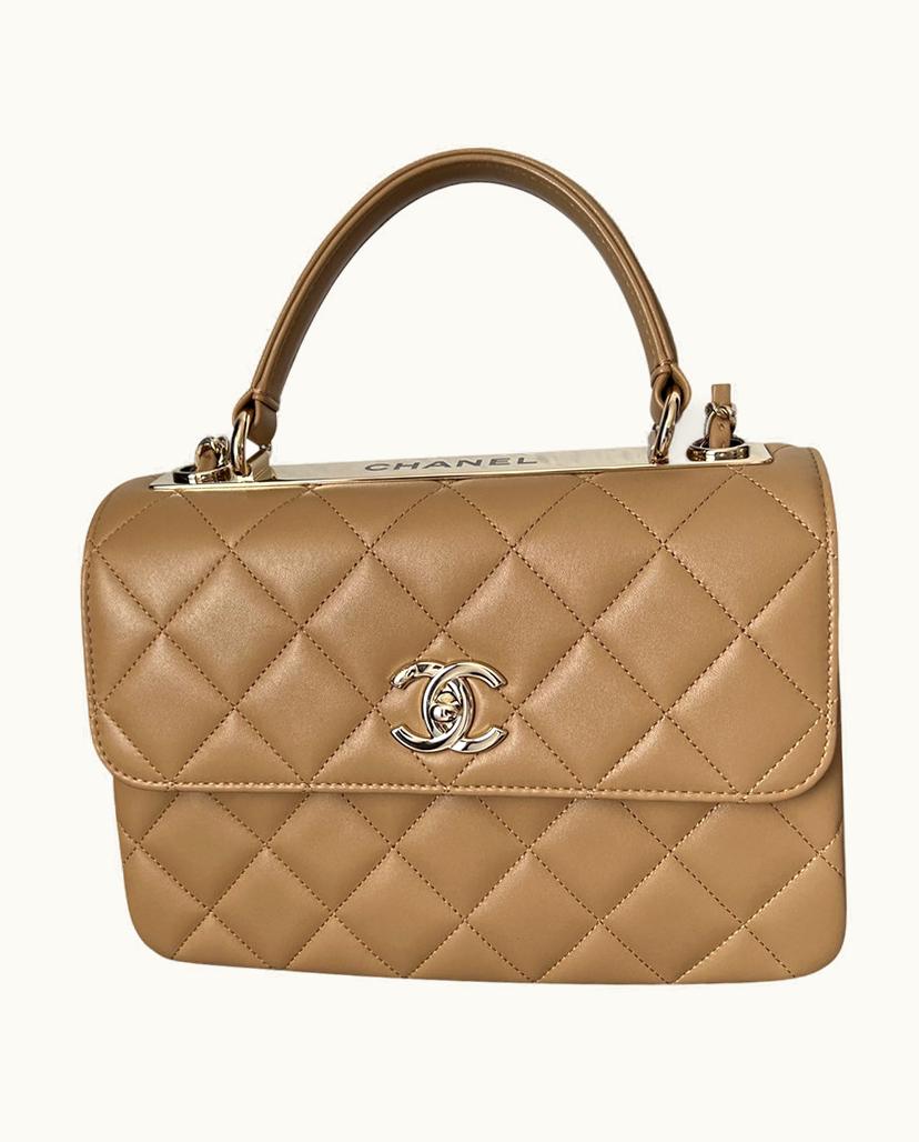 Chanel Chanel Trendy CC Small Bag Leather In Beige