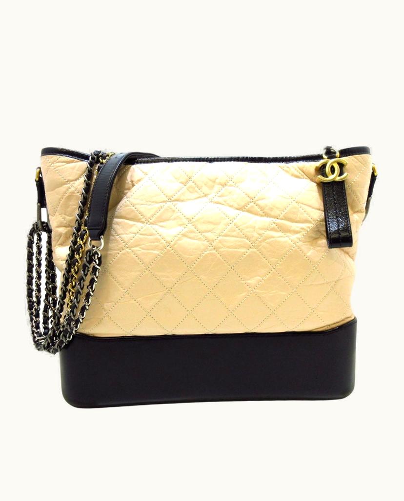 Chanel Chanel Gabrielle Large Hobo Bag Beige Leather