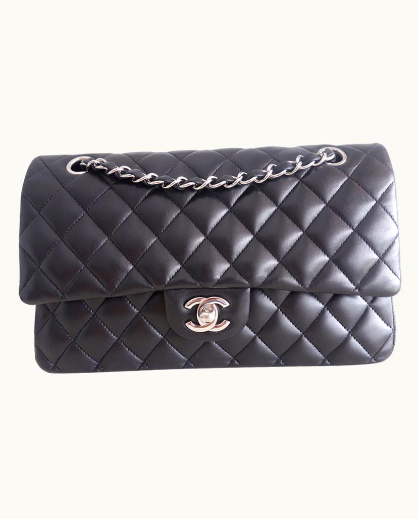Chanel Chanel Medium Classic Flap Bag Quilted Lambskin Black