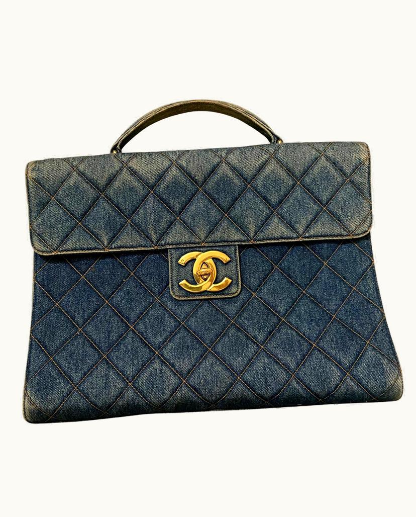 Chanel Chanel Women's Travel Bag Jeans Fabric