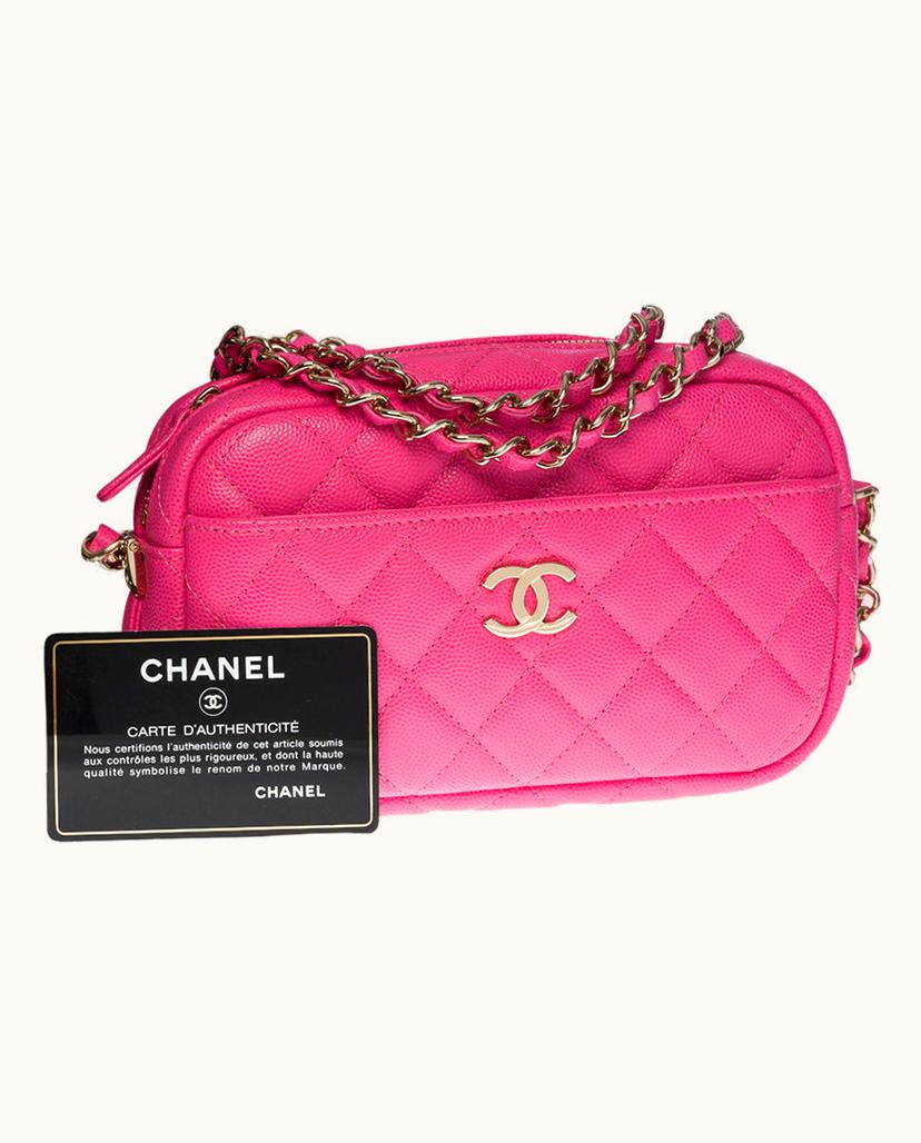 Chanel Chanel Sublime Sac Camera Leather Shoulder Bag Pink