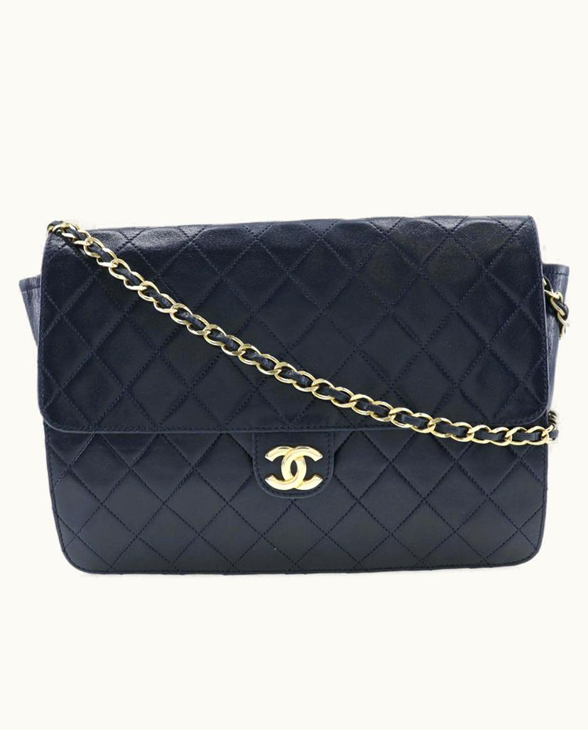 Chanel Chanel Matelassé Leather Shoulder Bag in Black