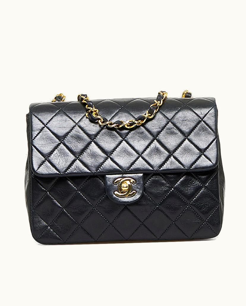 Chanel Chanel Classic Square Lambskin Single Flap Bag Black