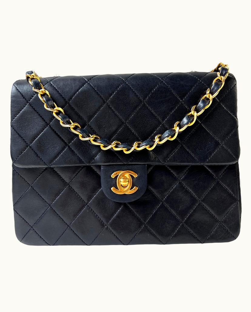Chanel Chanel Classic Mini Flap Bag Lambskin Leather Black