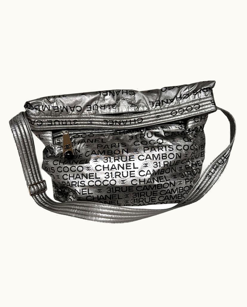 Chanel Chanel 2-Way Silvery Handbag