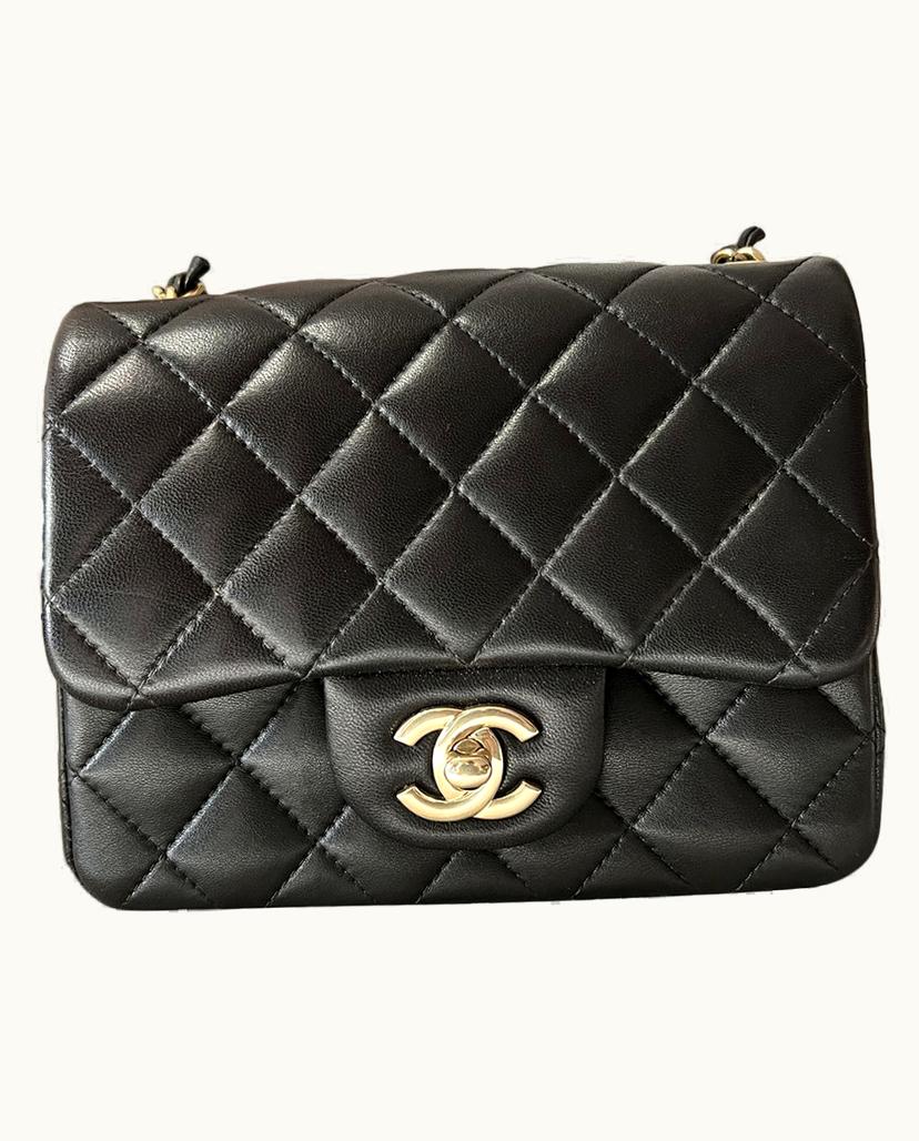 Chanel Chanel Women's Timeless Mini Square Leather In Black