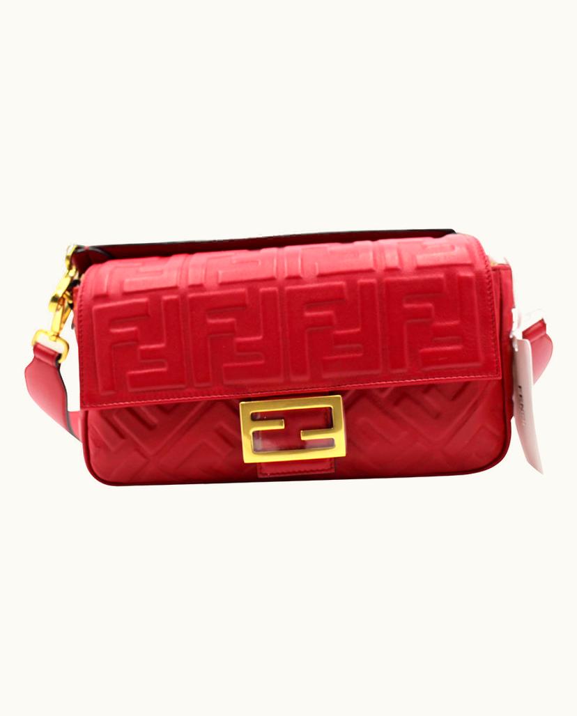 Fendi Fendi Baguette Baguette Shopping Bag Red