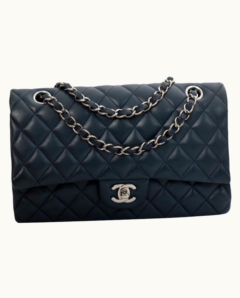 Chanel Chanel Timeless Blue Leather Flap Bag