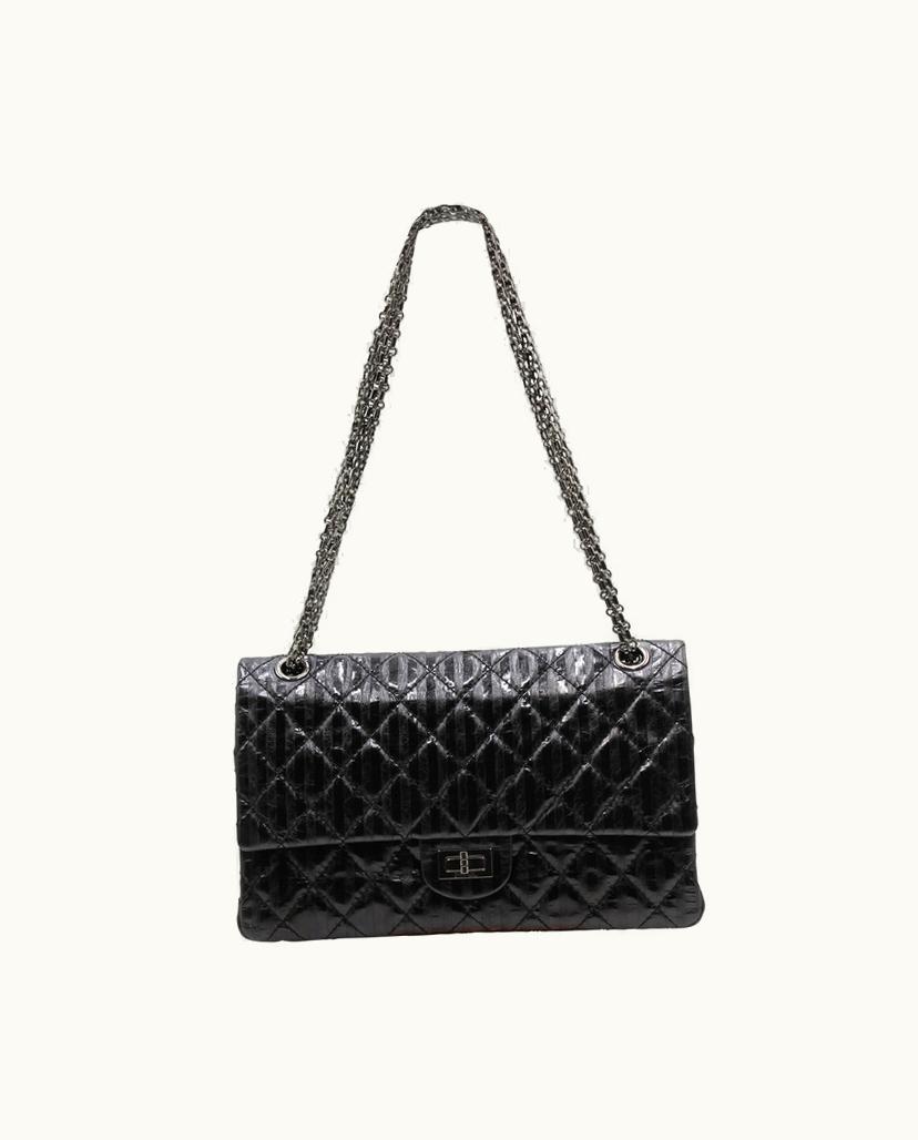 Chanel Chanel Reissue 2.55 Flap Bag Lambskin Leather Black