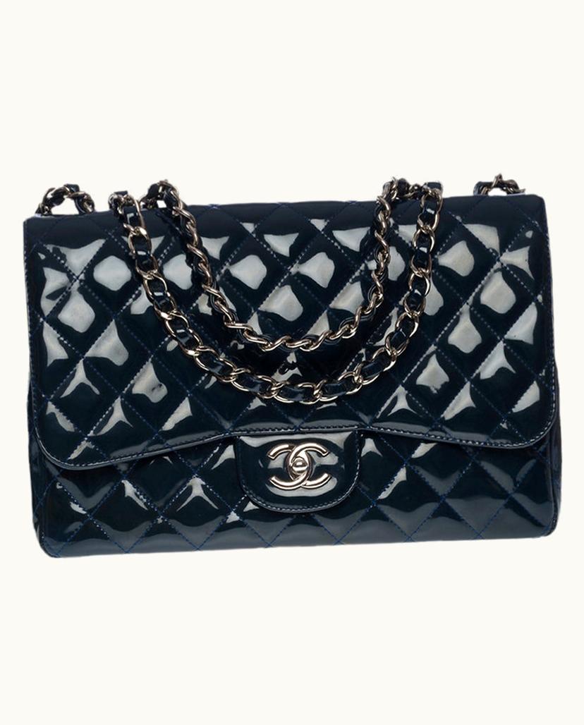 Chanel Chanel Women's Classic Flap Bag Jumbo Leather In Petrol