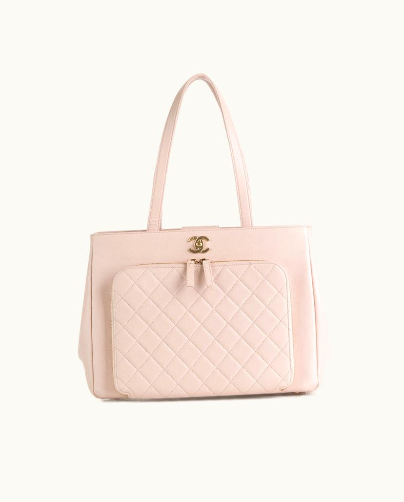 Chanel Chanel Business Affinity Shopping Tote Pink Leather