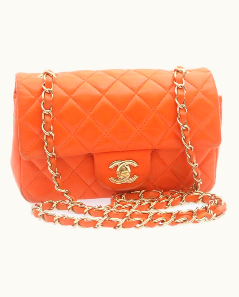 Chanel Chanel Women's Matelassée Leather In Orange