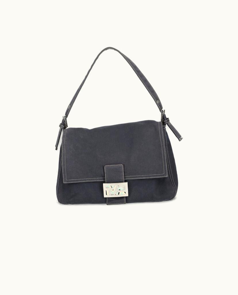Fendi FENDI Mamma Denim Baguette Bag Blue