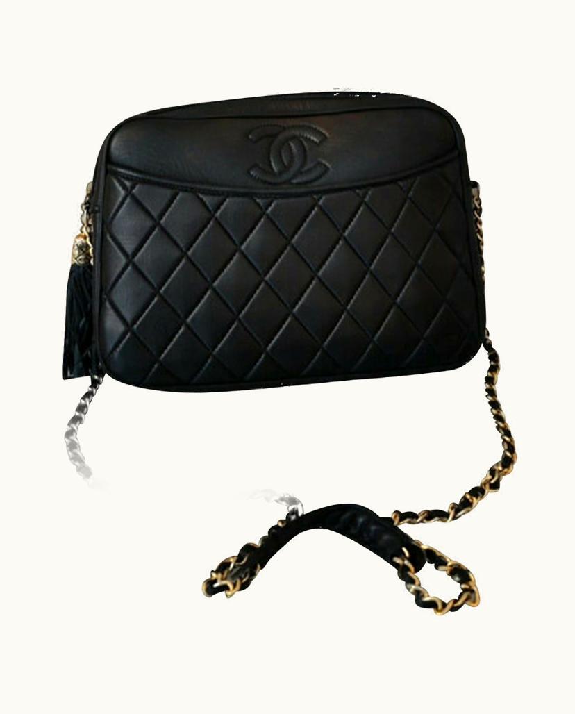 Chanel Chanel Camera Shoulder Bag Lambskin Black