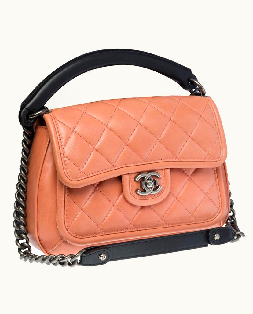 Chanel Chanel Classique Flap Bag Handbag Leather Pink