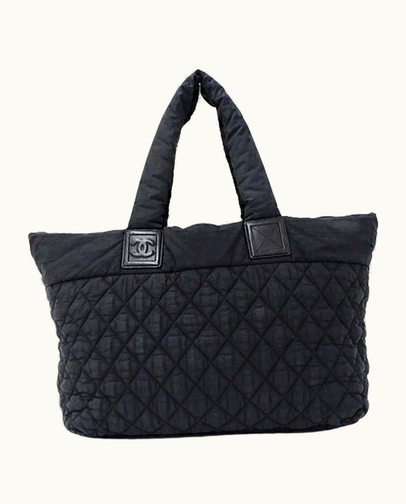 Chanel Chanel Nylon Tote Bag Women's Handbag In Black
