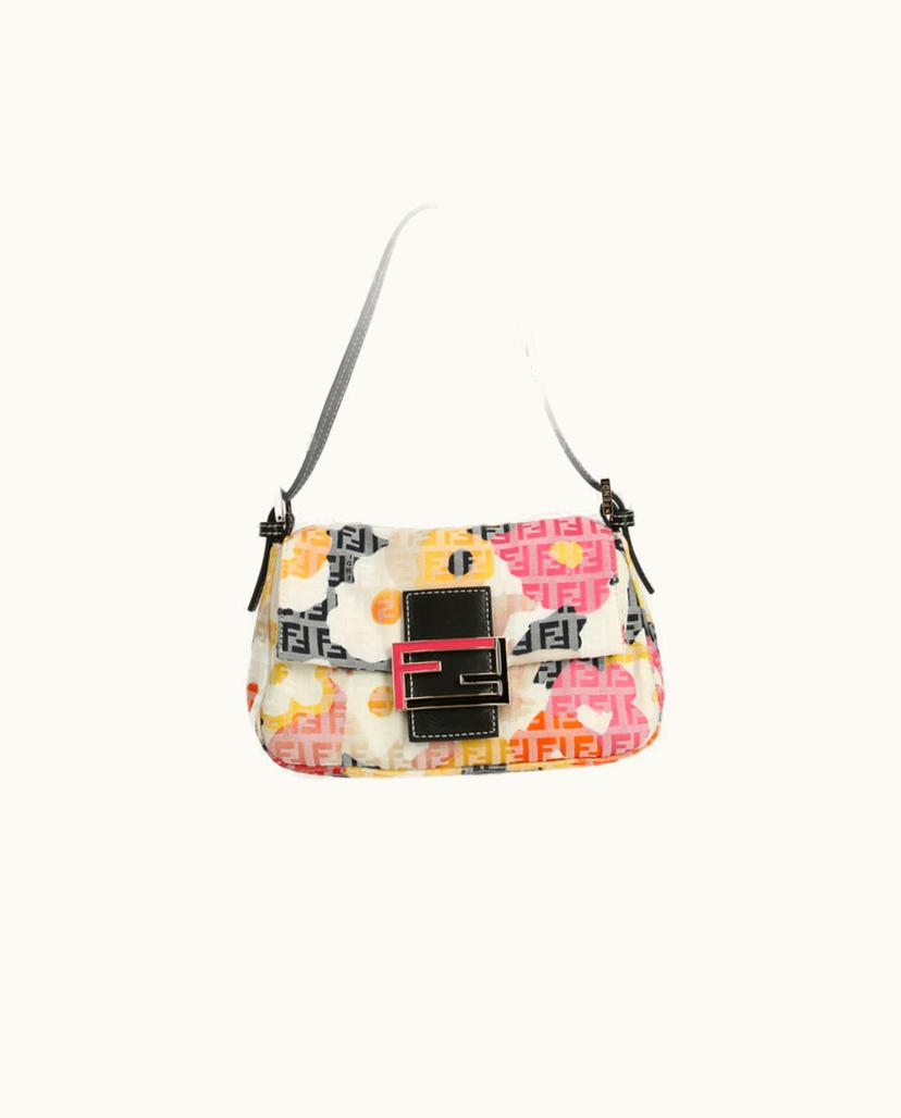 Fendi Fendi Mini Mama Baguette Shoulder Bag Multicolored Floral