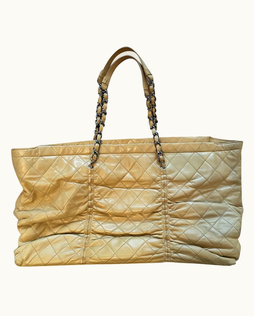 Chanel Chanel Classic Flap Women's Handbag Leather In Beige