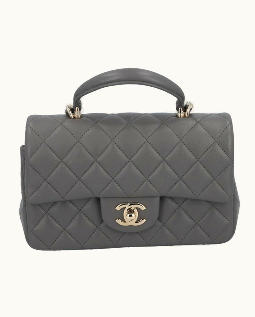 Chanel Chanel TOP HANDLE AS2431 Handbag Grey