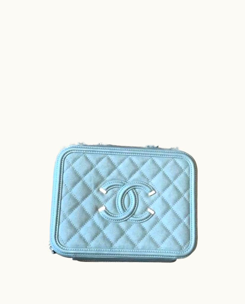 Chanel Chanel Women's Vanity Case Leather In Olive