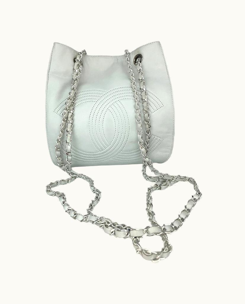 Chanel Chanel Classic Tote Bag Caviar Leather White