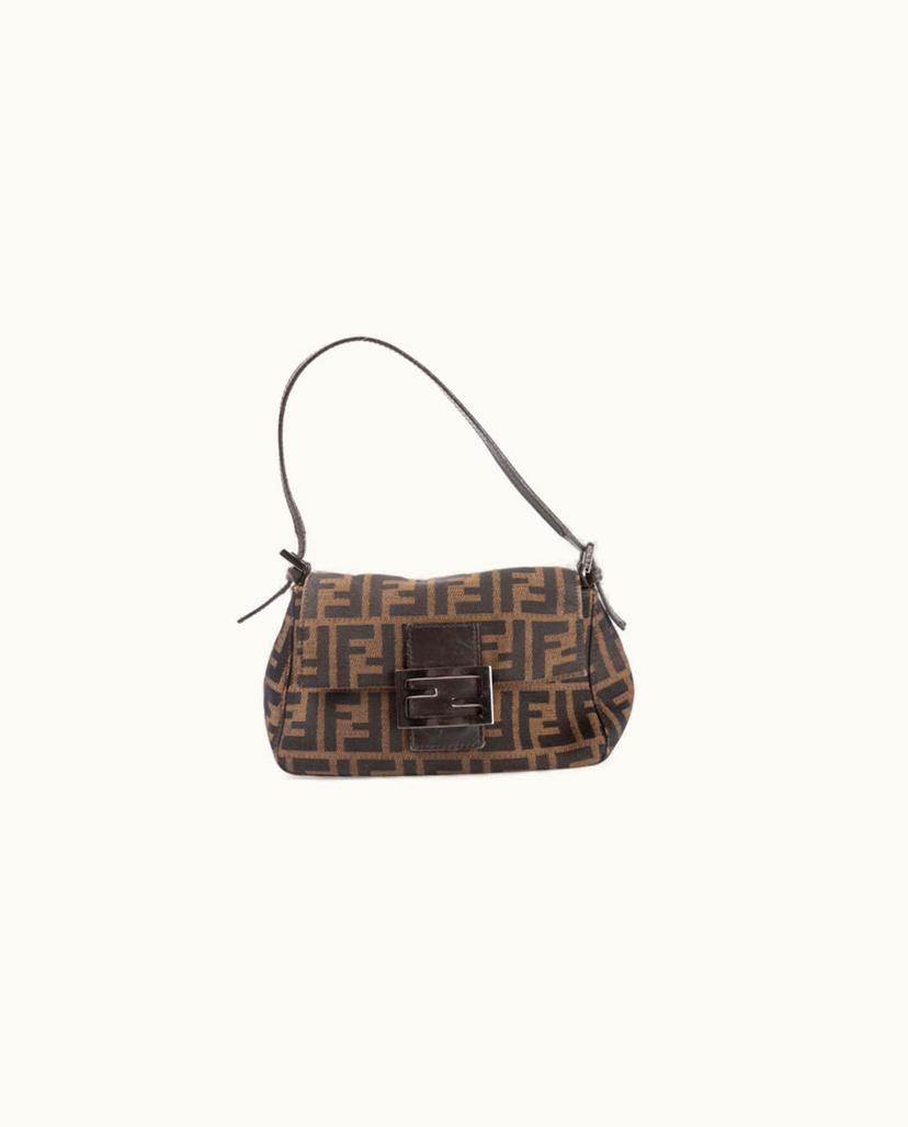 Fendi Fendi Small Mamma Baguette Bag Zucca Brown