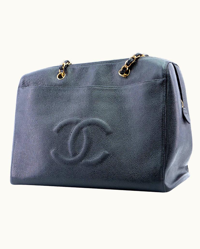 Chanel Chanel Sac Grained Calfskin Handbag Black