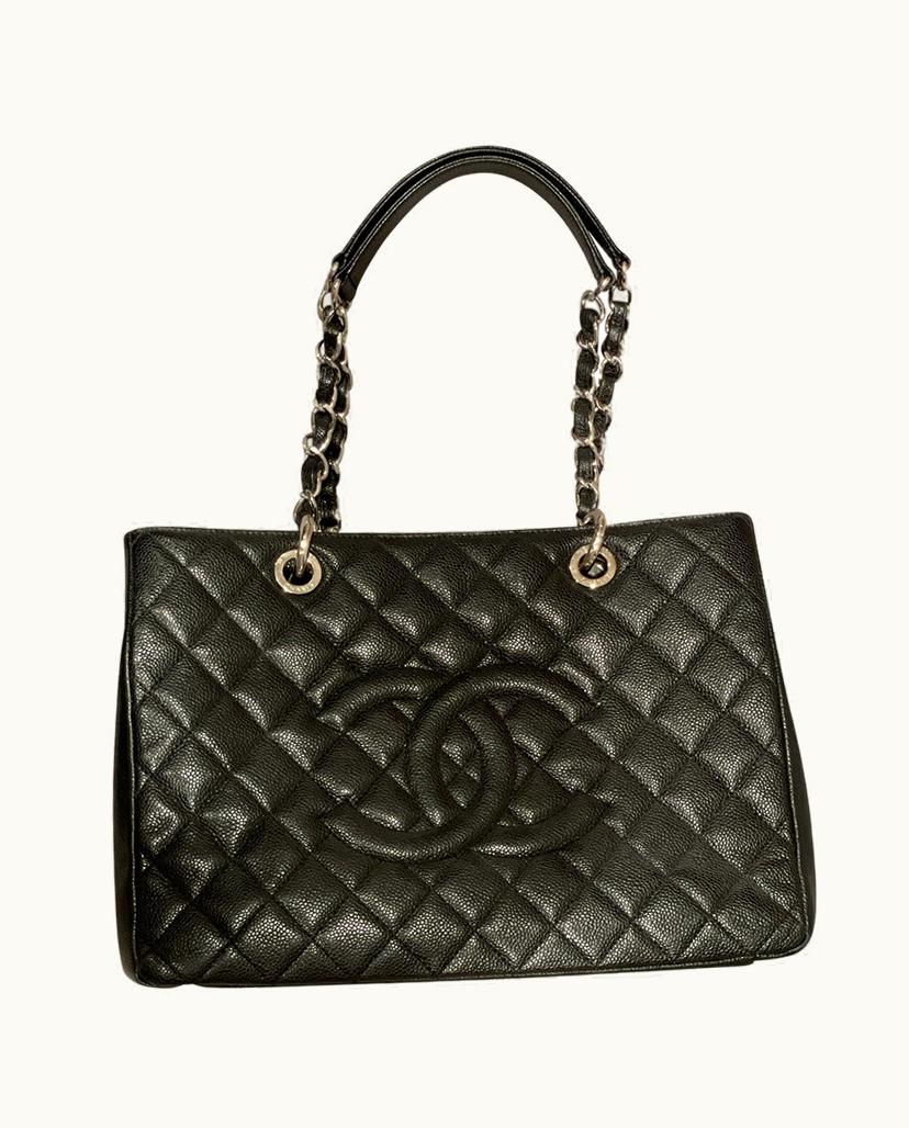 Chanel Chanel Grand Shopping Tote Bag Black Caviar
